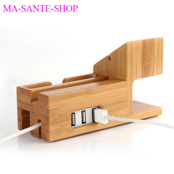 STATION de BUREAU pour I-PHONE,mini I-PAD et MONTRE APPLE