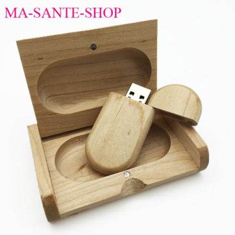 CLE USB en BOIS de 8 à 64 GB avec ou sans coffret