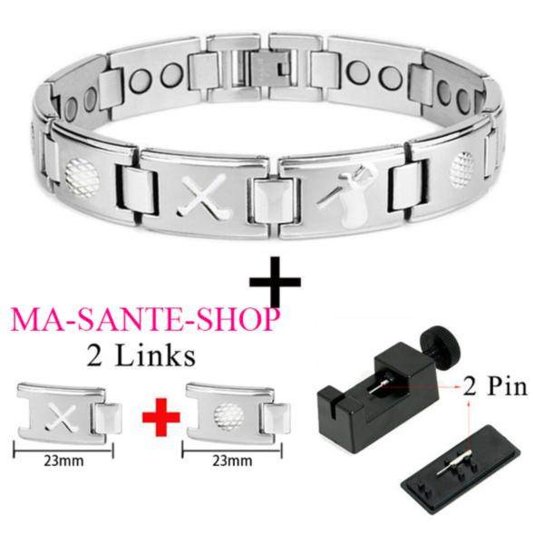 Bracelet Magnétique motif GOLF 3500 Gauss